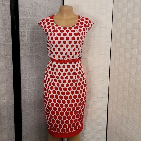 BRAND NEW CONNECTED APPAREL CAP SLEEVE SHEATH DRESS - Picture 3 of 13